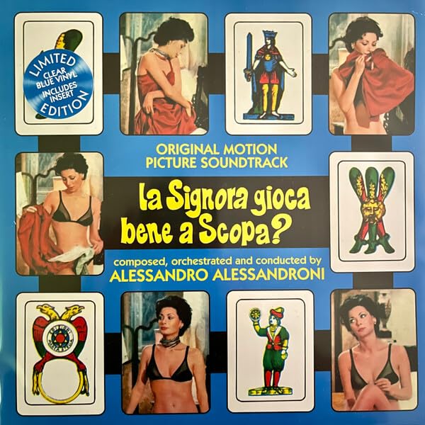 La signora gioca bene a scopa? (ltd.ed.transparen blue insert 30x30)