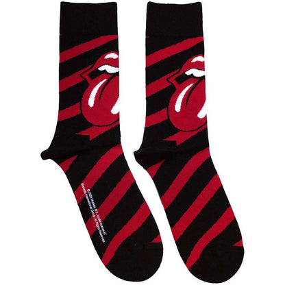 Ankle Socks # Uk Size 7 - 11 Unisex Black # Stripes