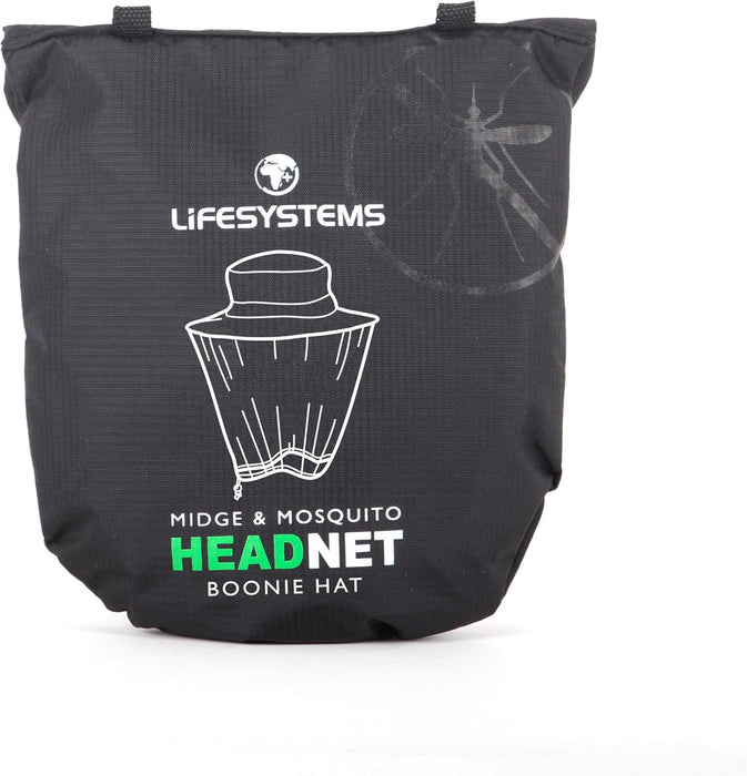 Lifesystems Expedition Mosquito Boonie Net Hat Bucket, Black, L