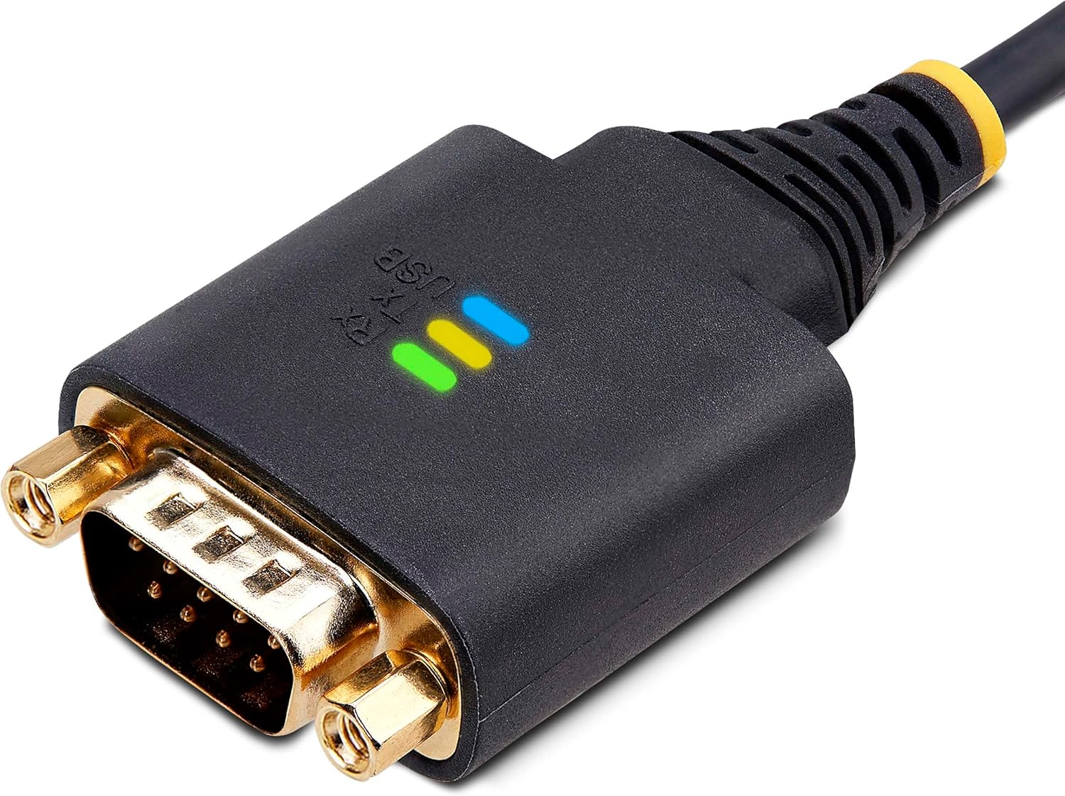 StarTech.com Cable Adaptador USB a Serie de Módem Nulo de 2m - FTDI RS232 - Tornillos DB9 Intercambiables - Win/Mac/Linux