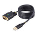 StarTech.com Cable Adaptador USB a Serie de Módem Nulo de 2m - FTDI RS232 - Tornillos DB9 Intercambiables - Win/Mac/Linux