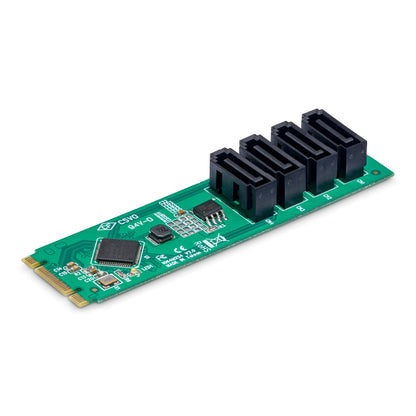 4-Port M.2 to SATA Adapter Card