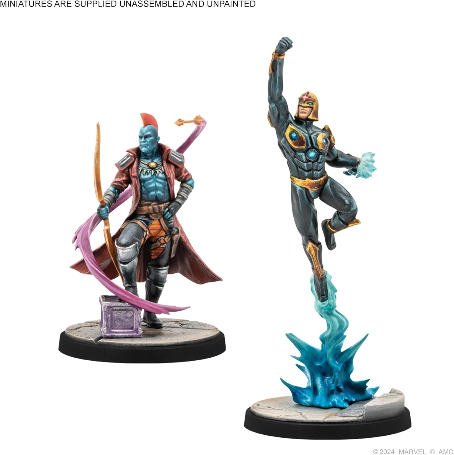 ATOMIC MASS GAMES | Marvel Crisis Protocol - Yondu & Nova | Miniatures Board Game | Ages 14+ | 2 Players | 90+ Minutes Playing Time