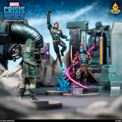 ATOMIC MASS GAMES | Marvel Crisis Protocol - Yondu & Nova | Miniatures Board Game | Ages 14+ | 2 Players | 90+ Minutes Playing Time