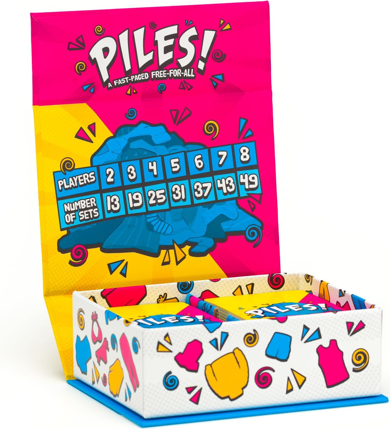 Lost Boy Entertainment - Piles - Juegos de Cartas - Juegos Familiares - para niños de 8 años en adelante - Juegos para Adultos - Noche de Juegos Familiares - Juegos de Viaje