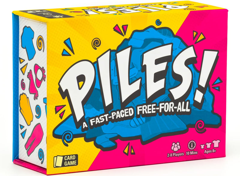 Lost Boy Entertainment - Piles - Juegos de Cartas - Juegos Familiares - para niños de 8 años en adelante - Juegos para Adultos - Noche de Juegos Familiares - Juegos de Viaje