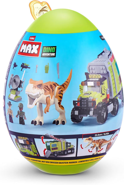 Max Build More Dino Adventure T-Rex Attack (304 pieces) Building Bricks Toys For Kids 5+ Create Dinos Vehicles and More Unbox Discover
