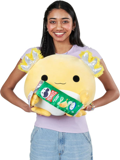 Snackles Series 2 Wave 2, Snack Swap, Axolotl, 35 cm by ZURU Cuddly Squishy Comfort Plush with License Snack Brand Accessory (Axolotl, Pringles Sour Cream and Onion