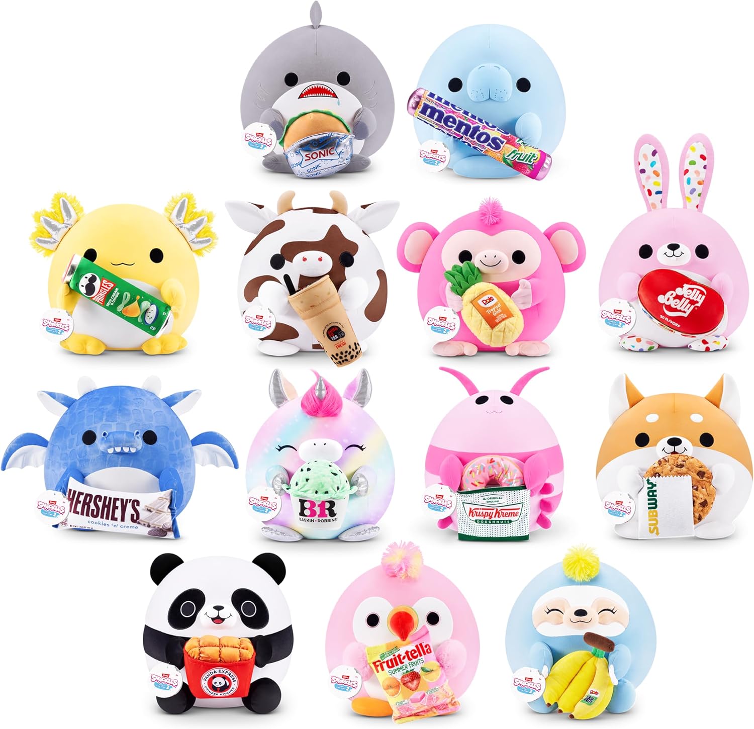 Snackles 14In Plush - Tucan & Fruit-Tella
