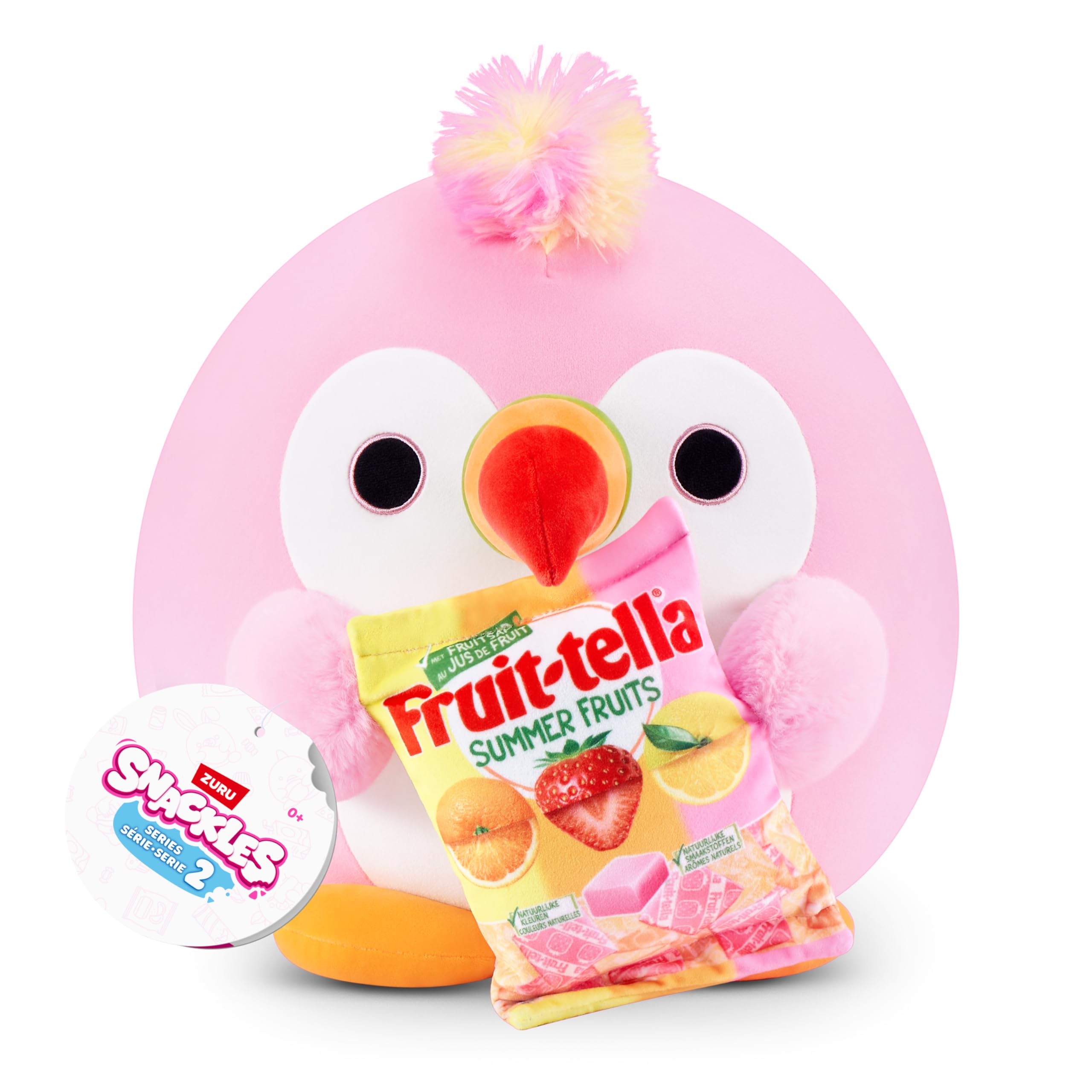 Snackles 14In Plush - Tucan & Fruit-Tella