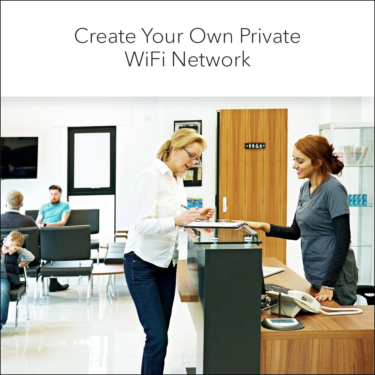 NETGEAR Wireless Access Point WAX210 - WiFi 6 Dual Band PoE Access Point AX1800 Wireless Speed