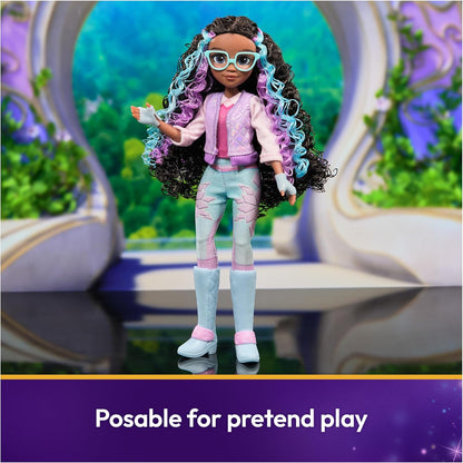 Unicorn Academy, Layla Doll with Highlighted Hair, 5 Fashion Accessories and Hair Styling Tool, 24cm, Dolls and Unicorn Toys for Girls Aged 4 and up