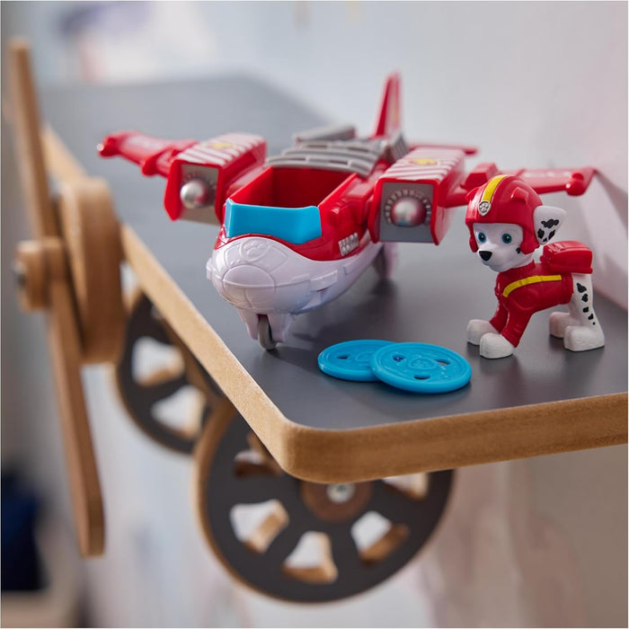 Paw Patrol: Air Rescue Marshall Action Figure & Hero Hydro Plane Toy with Projectile Launcher & 2 Projectiles, Kids’ Toys for Boys & Girls Aged 3+