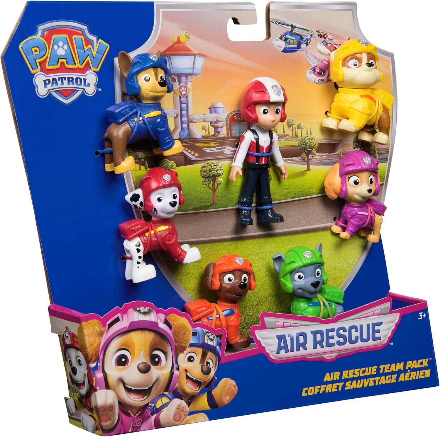 Paw Patrol: Air Rescue Toy Figures Gift Pack, with 7 Collectible Action Figures, Kids’ Toys for Boys & Girls Aged 3 and up