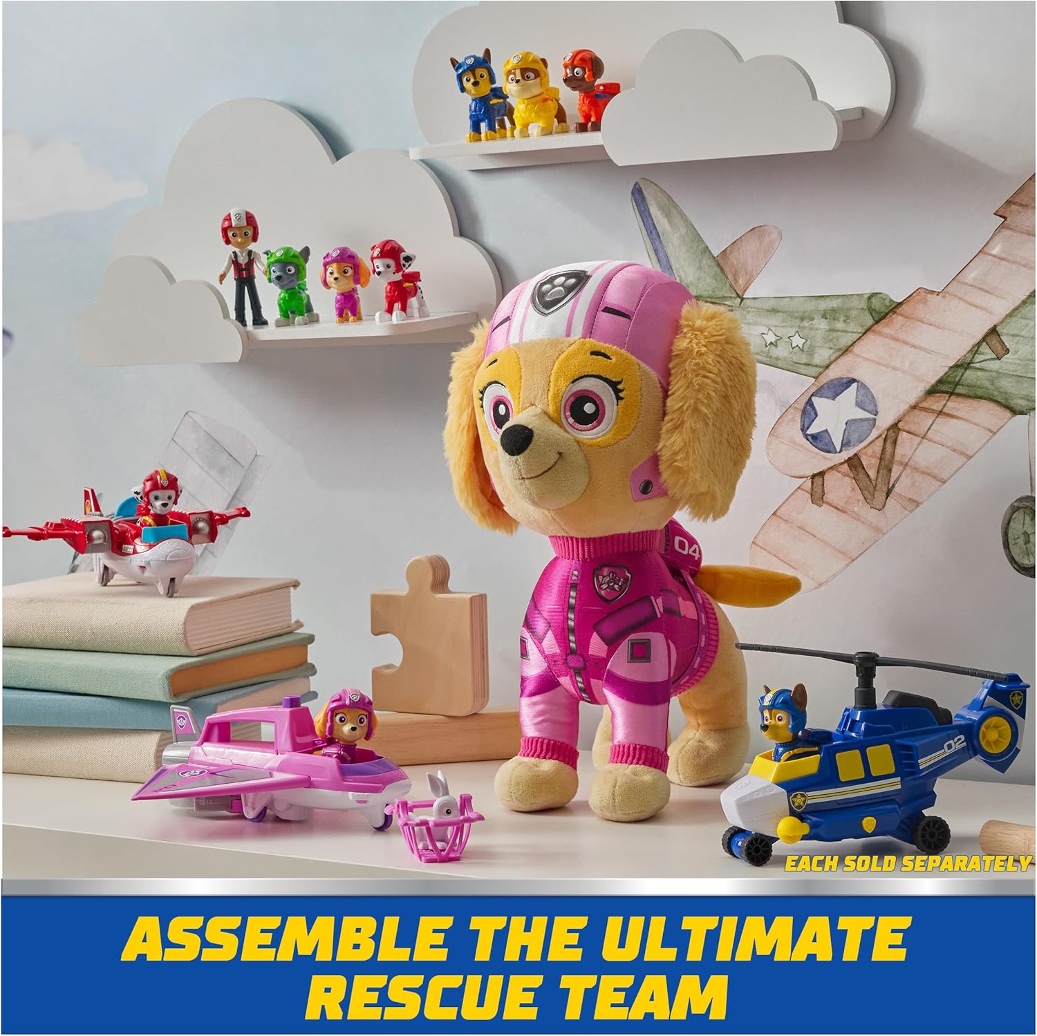 Paw Patrol: Air Rescue Toy Figures Gift Pack, with 7 Collectible Action Figures, Kids’ Toys for Boys & Girls Aged 3 and up