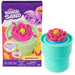 Kinetic Sand, SquishBlossom Blooming Flower with 227g Neon Yellow and Pink Play Sand, Pot and Moulds, Gifts for Mum and Kids, Arts and Crafts Sensory Toys