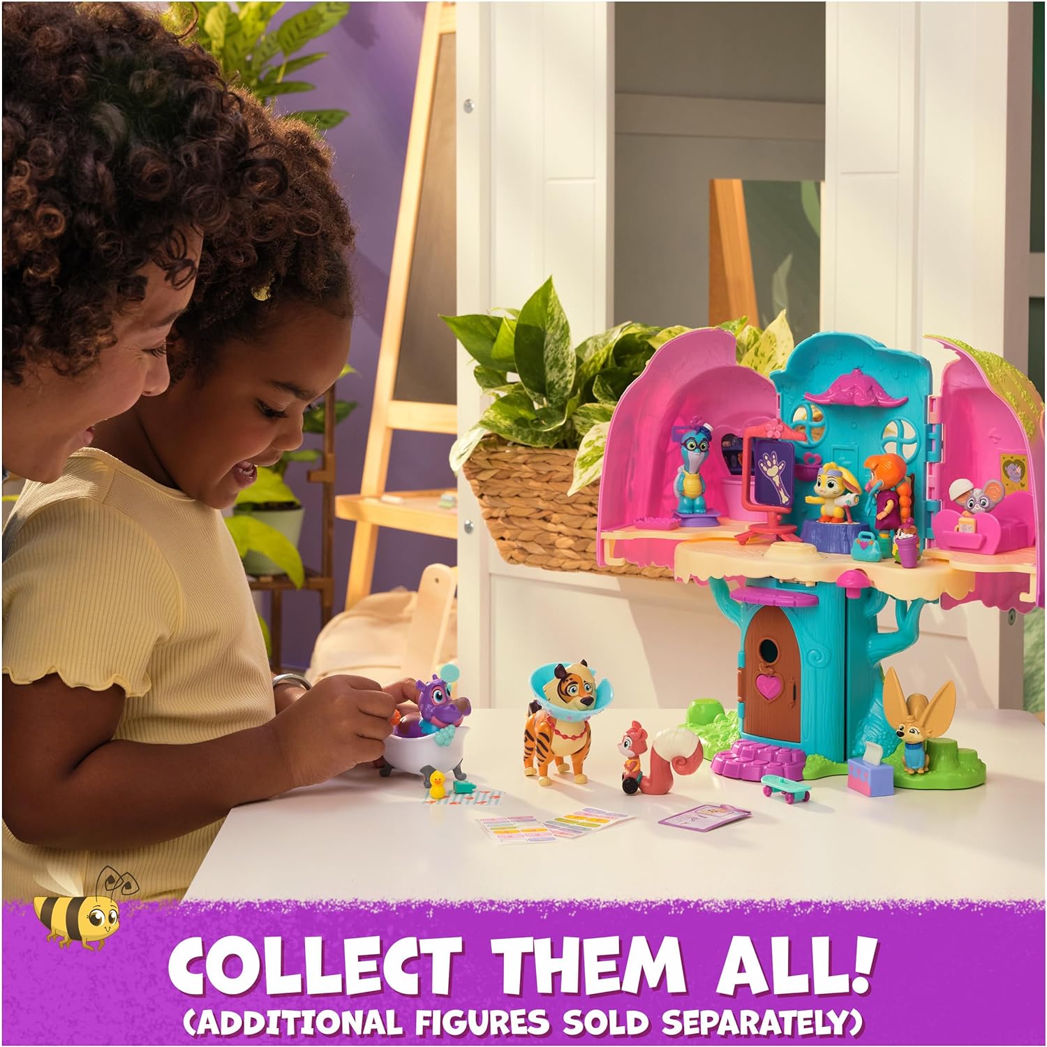 Vida the Vet, Vet Clinic, Treehouse Playset with Action figures, Dollhouse Furniture and Accessories, Kids’ Toys for Girls and Boys Aged 3 and up