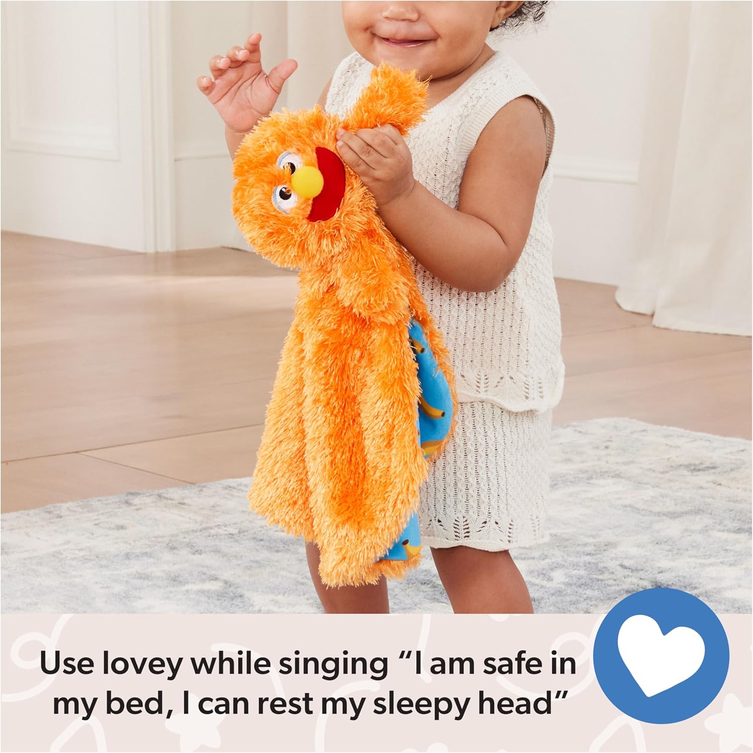 Ms. Rachel Official Herbie Huggable Lovey, Double Sided, Machine Washable Security Blankets for Babies Ages 3 Months to 1+