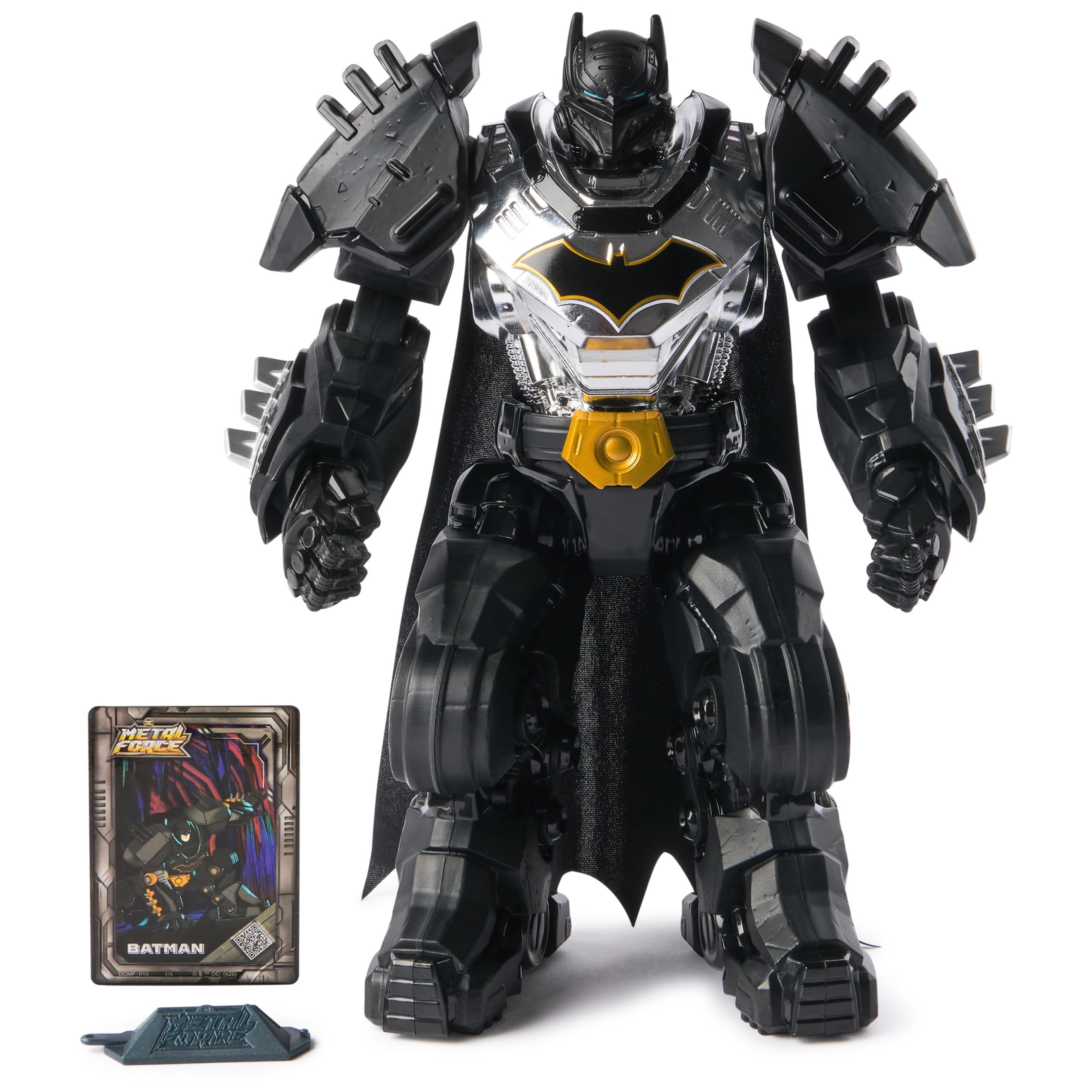 DC Metal Force Batman Action Figure, 30 cm Tall with 8 Points of Motion for Action-packed Adventures. For Ages 4+