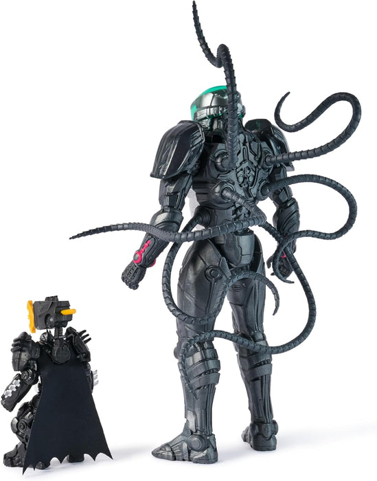 DC Comics, Metal Force Brainiac vs. Batman Action Figure Pack, 12-Inch Extra Large Brainiac, Exclusive 4-inch Batman Figure, Includes Character Card, Kids Toys for Boys and Girls Ages 4+