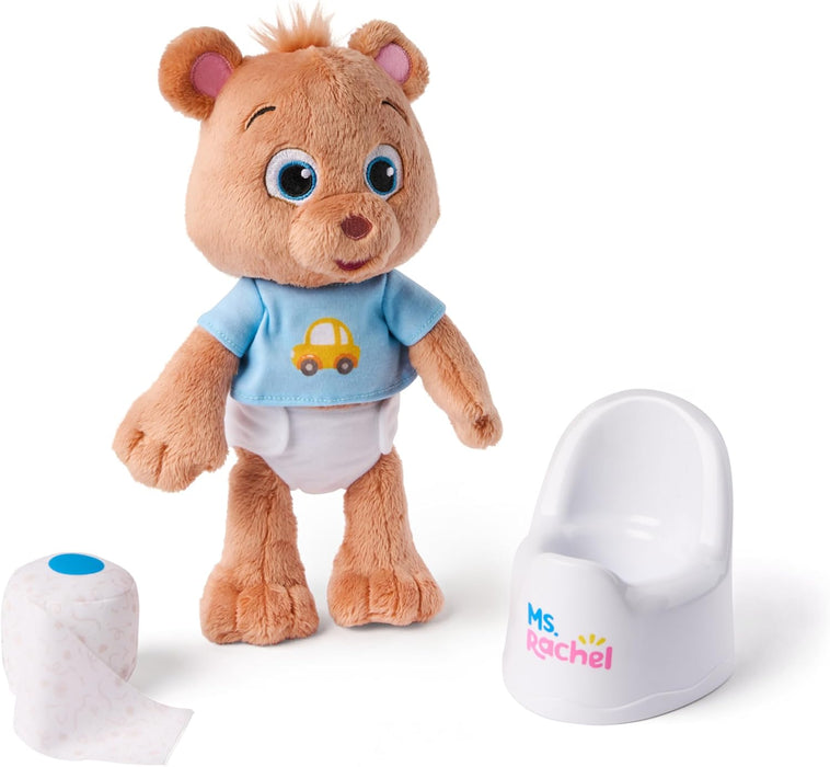 Ms. Rachel Official Potty Time with Bean, 11” Plush Teddy Bear with Play Toilet & Accessories, Toddler Toys for Girls & Boys for Ages 18 Months to 3+