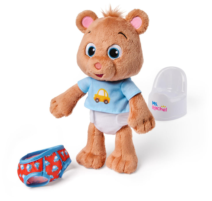 Ms. Rachel Official Potty Time with Bean, 11” Plush Teddy Bear with Play Toilet & Accessories, Toddler Toys for Girls & Boys for Ages 18 Months to 3+