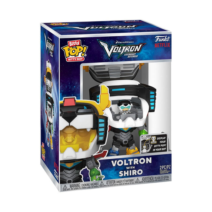 Funko Bitty Bots: Voltron: Legendary Defender - Voltron with Shiro! Bitty POP! - 0.9 Inch & 4.85 Inch - Voltron Classic - Collectable - Gift Idea - Display
