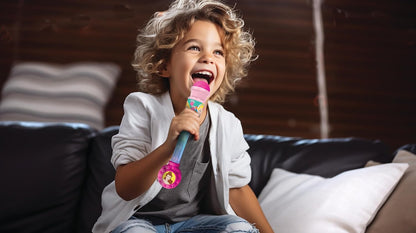Lexibook, Disneyprinses, Lichtgevende Microfoon voor kinderen, Muzikaal Speelgoed, Ingebouwde luidspreker, Lichteffecten, Aux-in aansluiting, Roze, MIC90DP