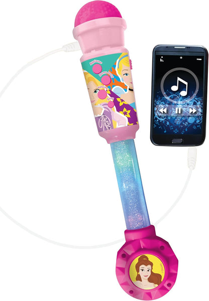 Lexibook, Disneyprinses, Lichtgevende Microfoon voor kinderen, Muzikaal Speelgoed, Ingebouwde luidspreker, Lichteffecten, Aux-in aansluiting, Roze, MIC90DP