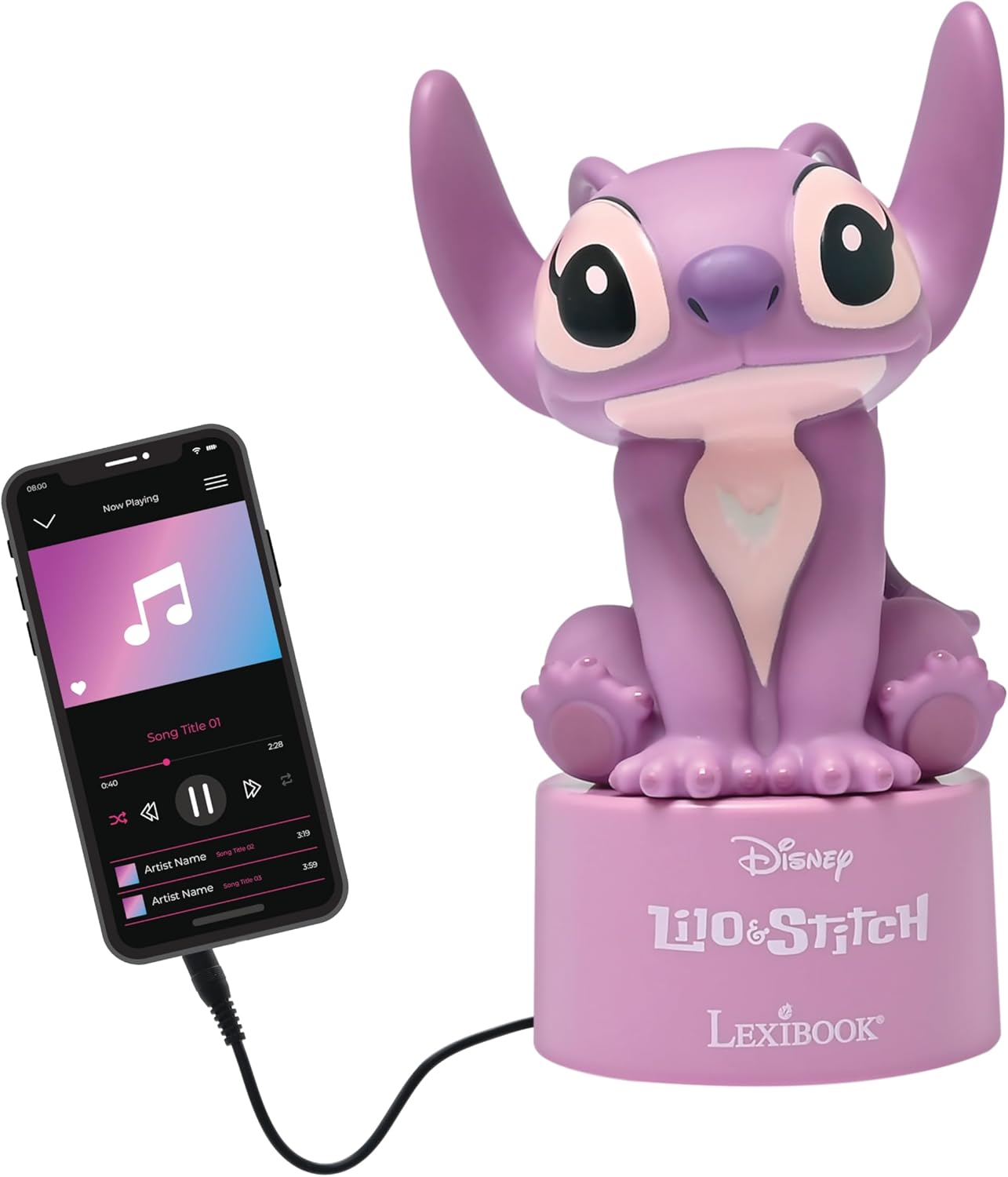 Lexibook - Angel Nightlight With Speaker
