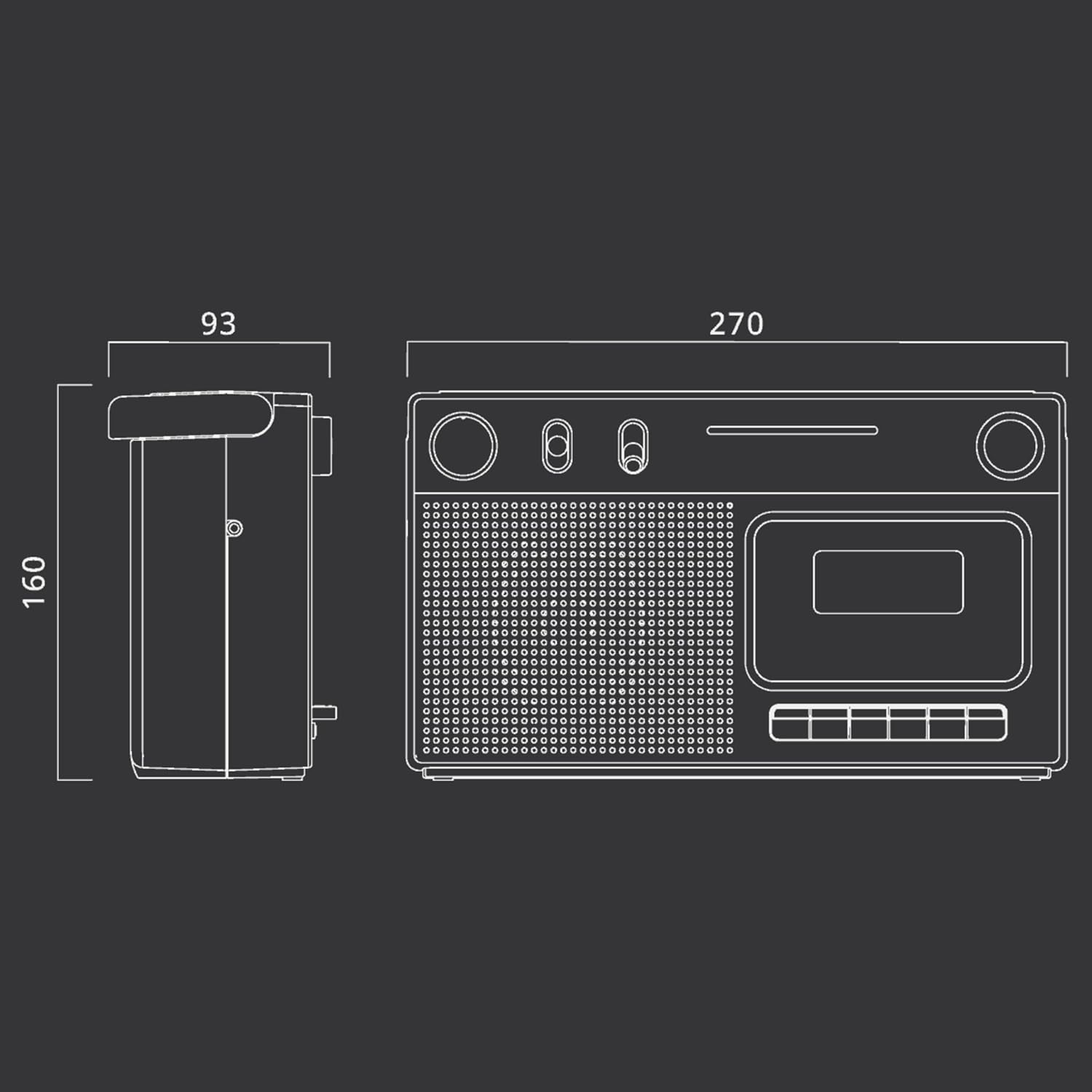 Radio Cassette Muse M-152 Rc Black