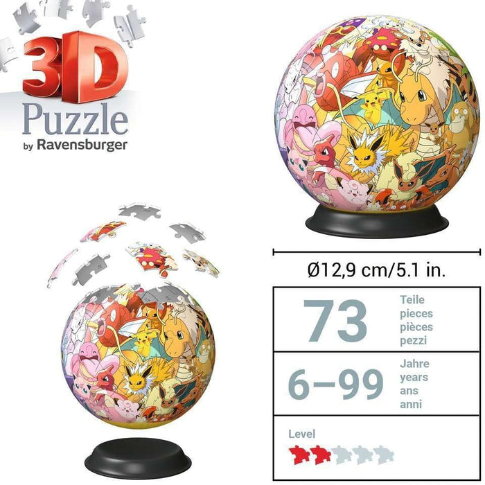 3D Puzzle-Ball Pokémon Kanto Region