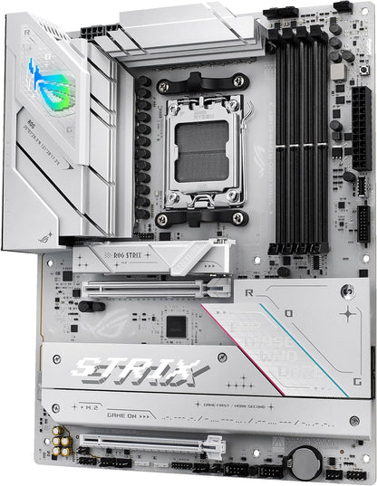 ASUS ROG Strix B850-A Gaming WiFi AMD ATX motherboard, 14+2+2 power stages, DDR5 slots, four M.2 slots, PCIe 5.0, WiFi 7, USB 20Gbps Type-C and Aura Sync RGB