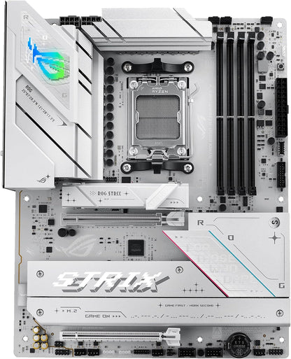 ASUS ROG Strix B850-A Gaming WiFi AMD ATX motherboard, 14+2+2 power stages, DDR5 slots, four M.2 slots, PCIe 5.0, WiFi 7, USB 20Gbps Type-C and Aura Sync RGB