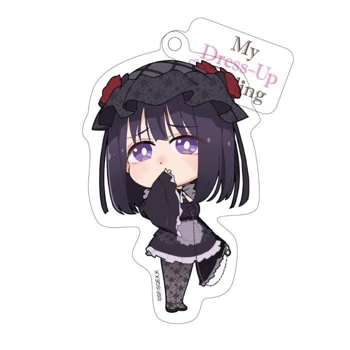SAKAMI - My Dress-Up Darling - Marin - Shizuku Cosplay - Chibi Style - Acrylic Keychain, Key Ring - 8 cm