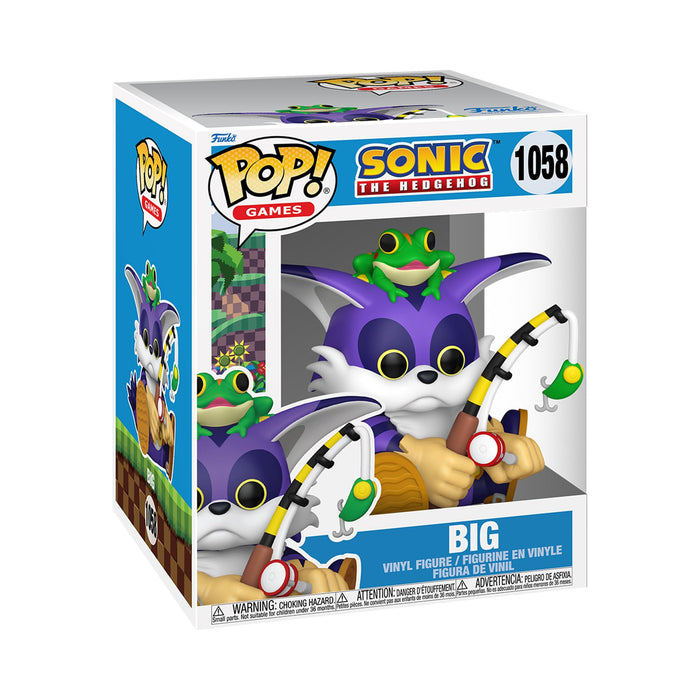 Funko POP! Super: Sonic - Big the Cat With Froggy - Sonic Age 3+ the Hedgehog - Collectable Vinyl Figure - Gift Idea - Official Merchandise - Toys for Kids & Adults - Video Games Fans
