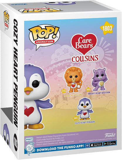 Funko POP! Animation: Care Bear Cousins - Cozy Heart Penguin - Care Bears - Collectable Vinyl Figure - Gift Idea - Official Merchandise - Toys for Kids & Adults - TV Fans