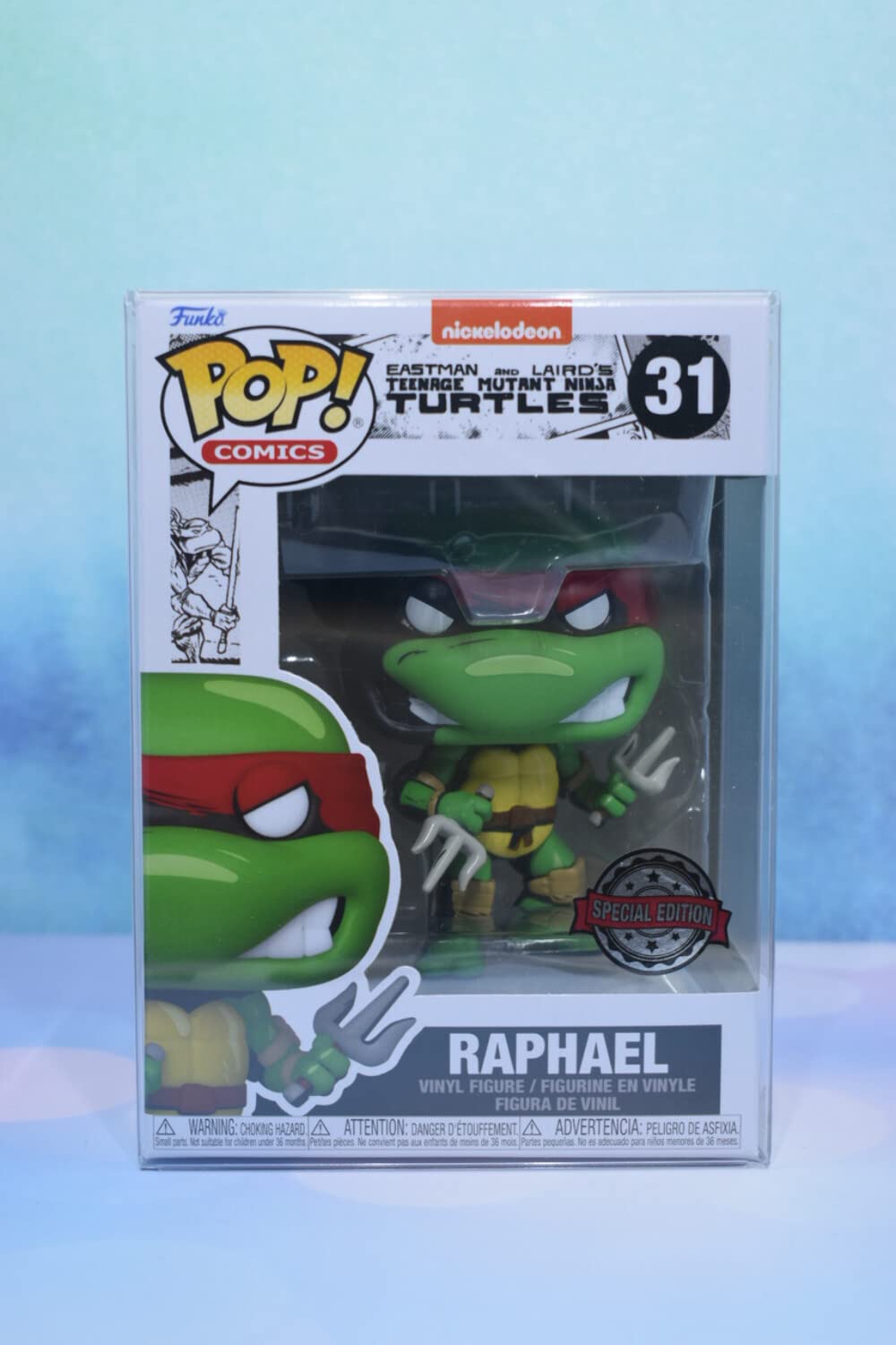 TMNT POP COMICS RAPHAEL PX VINYL FIGURE W/B&W CHASE