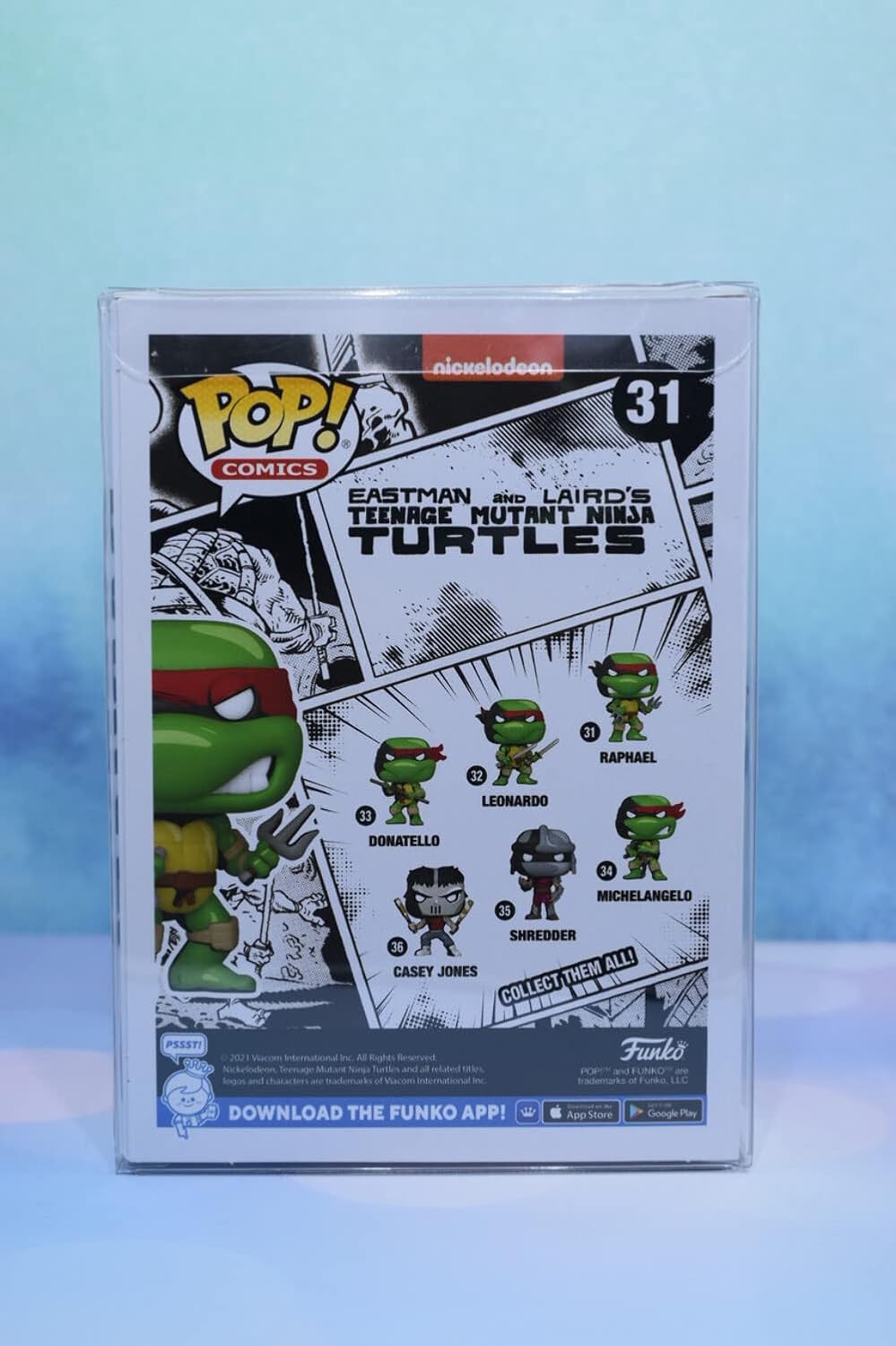 TMNT POP COMICS RAPHAEL PX VINYL FIGURE W/B&W CHASE