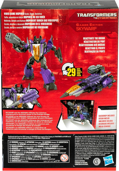 Transformers Studio Series Voyager Class War for Cybertron 11 Gamer Edition Skywarp Action Figure
