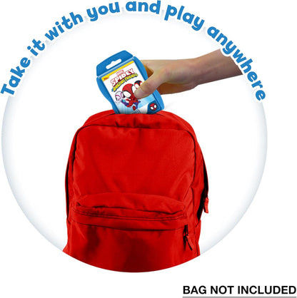 Top Trumps Spidey and Friends Junior Optimal for Players Aged 3 plus and Easy to Hold for Small Hands to Take Everywhere,Kid's favourite characters Iron Man, Spidey and Miles Morales
