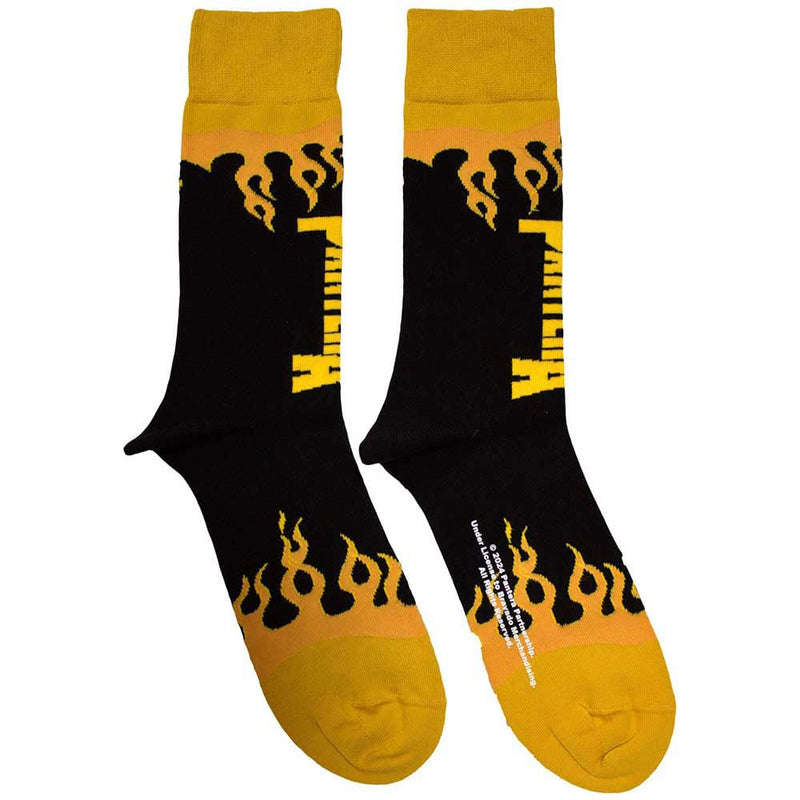 Ankle Socks # Unisex Black # Flame