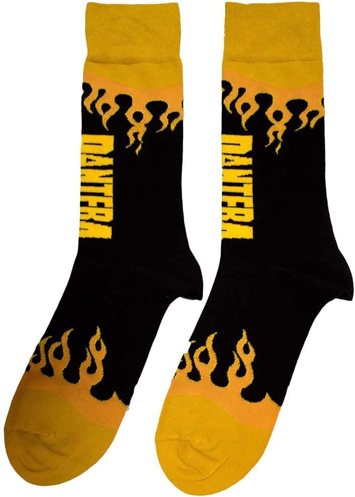 Ankle Socks # Unisex Black # Flame