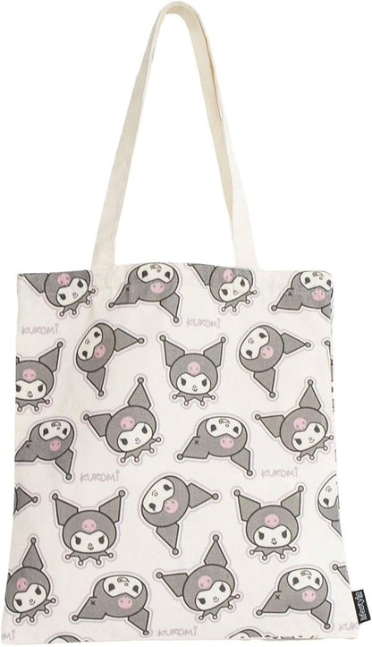 CERDÁ LIFE'S LITTLE MOMENTS Shopping Hello Kitty Kuromi Tasche, Uni, Erwachsene, Weiß und Schwarz, bunt, Estándar, Zeitgenössisch