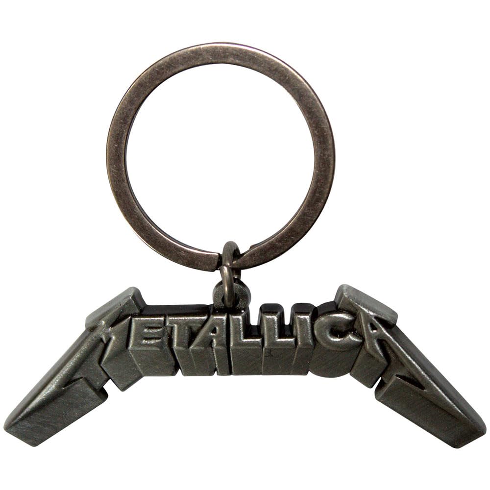Rock Off officially licensed products Metallica 3D Band Logo Keyring Keychain One Size