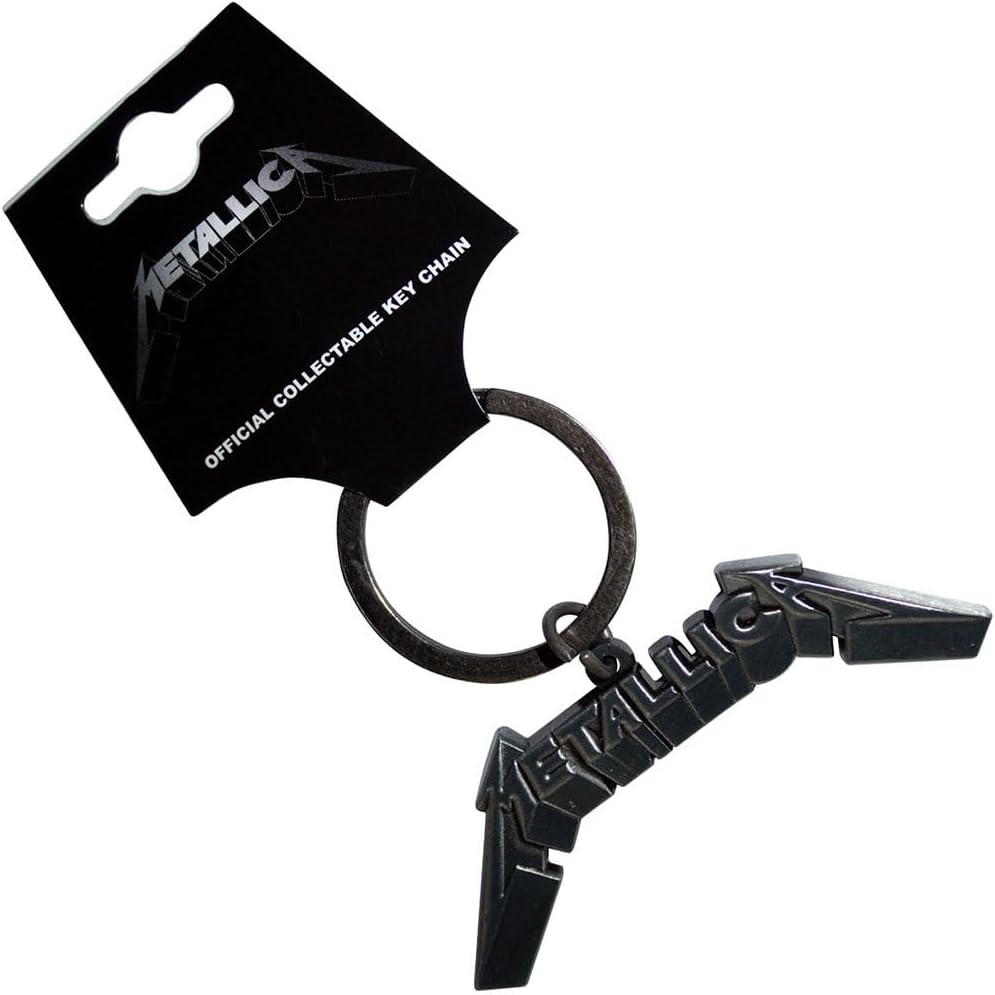Rock Off officially licensed products Metallica 3D Band Logo Keyring Keychain One Size