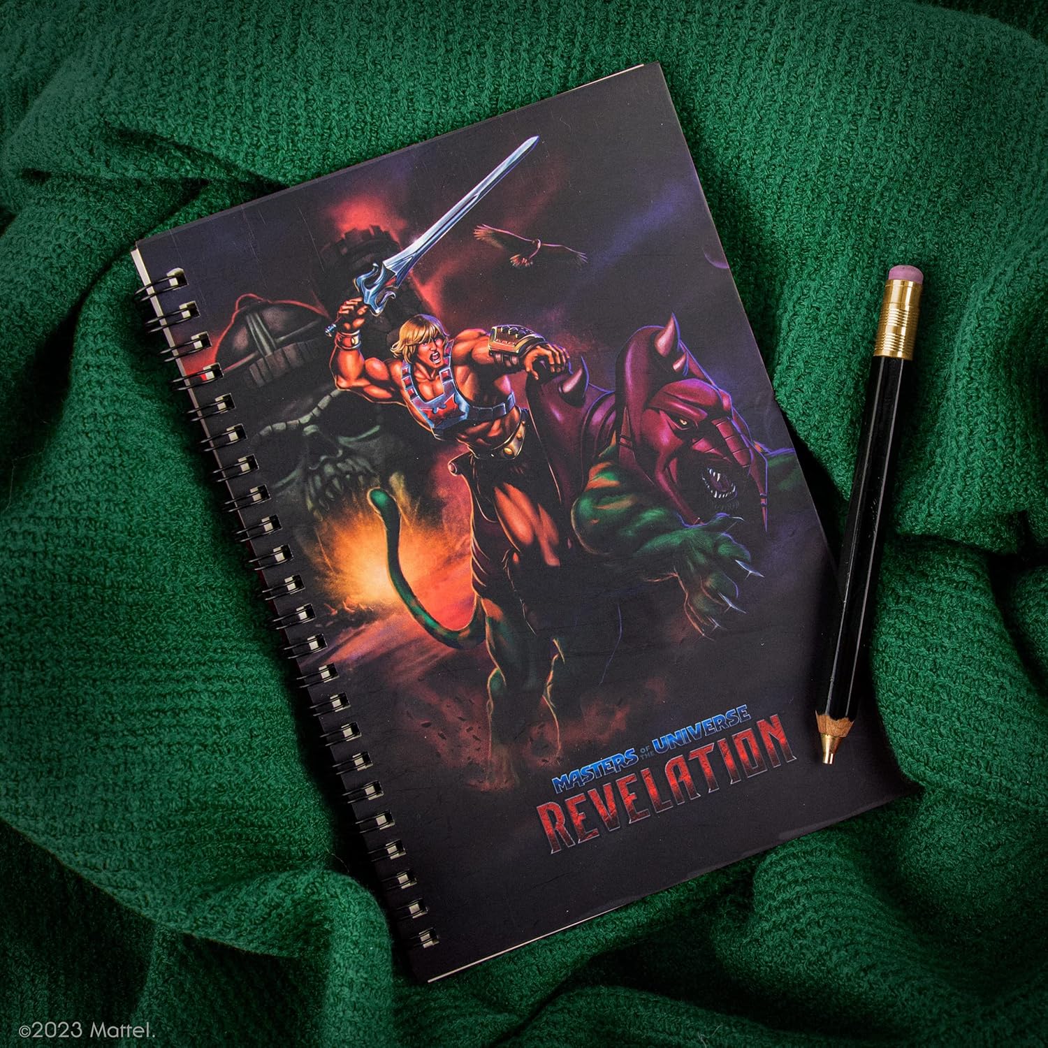 Cinereplicas MOTU - He-Man und Battle Cat Spiralnotizbuch 120p 14.5 * 21cm - Offizielle Lizenz