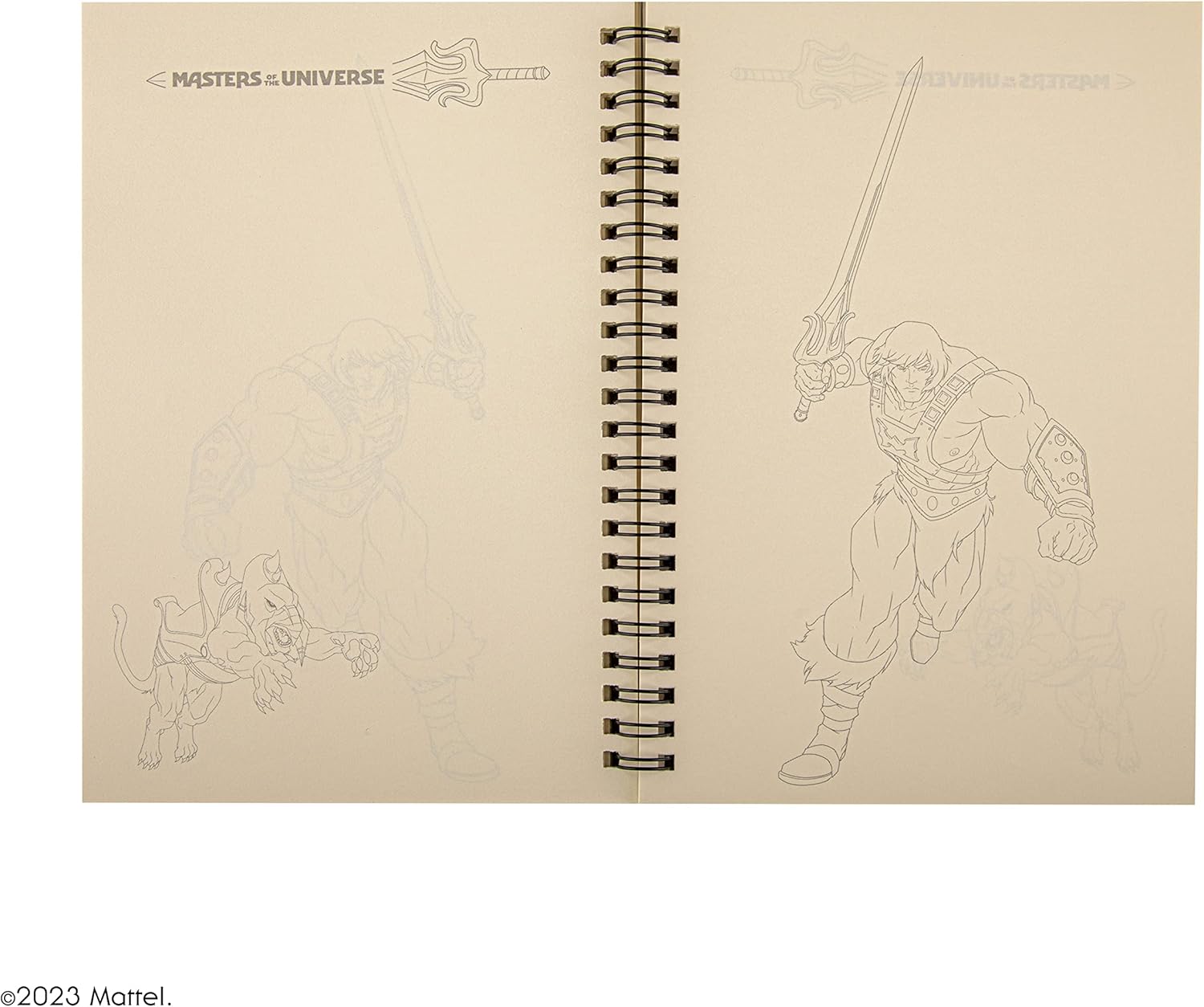 Cinereplicas MOTU - He-Man und Battle Cat Spiralnotizbuch 120p 14.5 * 21cm - Offizielle Lizenz