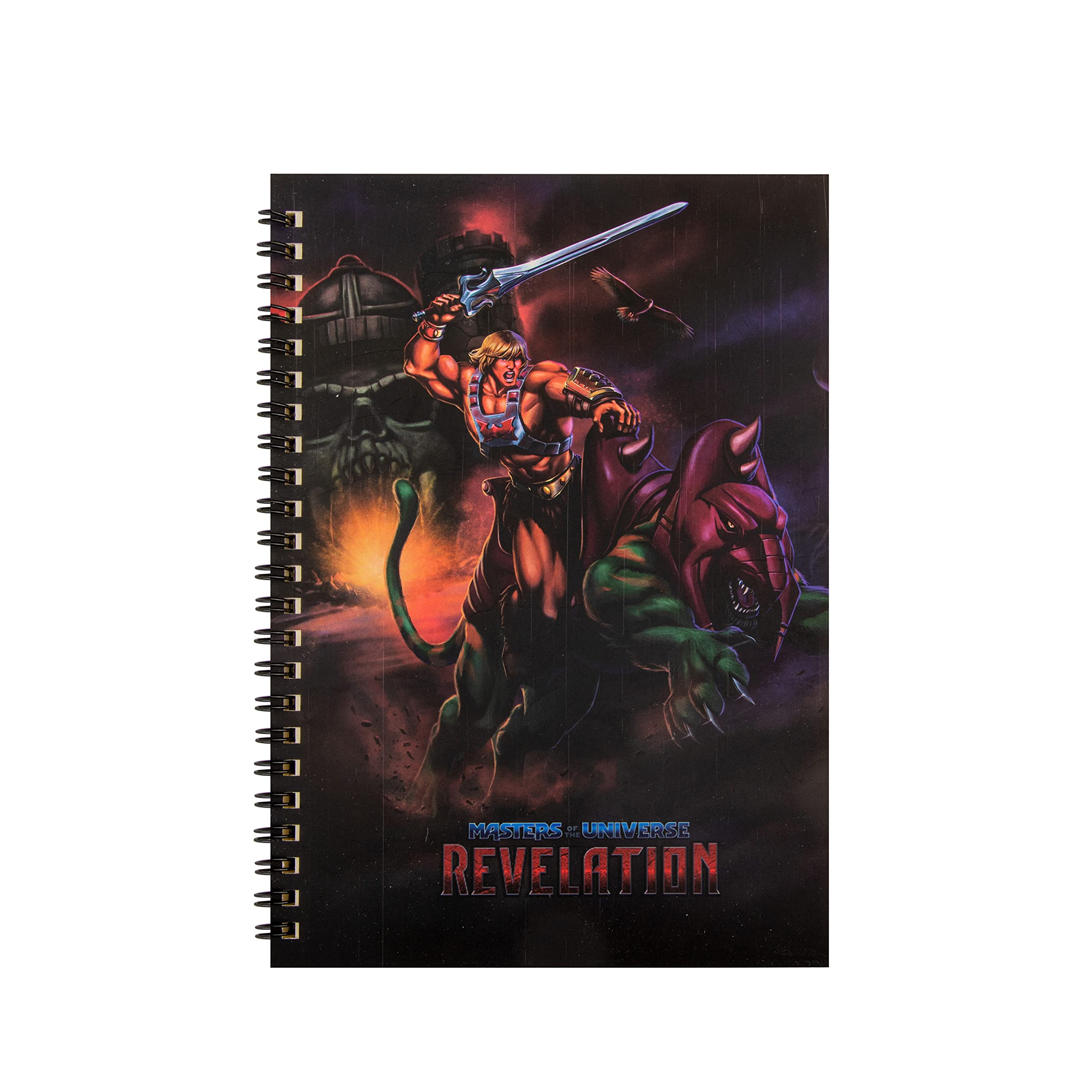 Cinereplicas MOTU - He-Man und Battle Cat Spiralnotizbuch 120p 14.5 * 21cm - Offizielle Lizenz