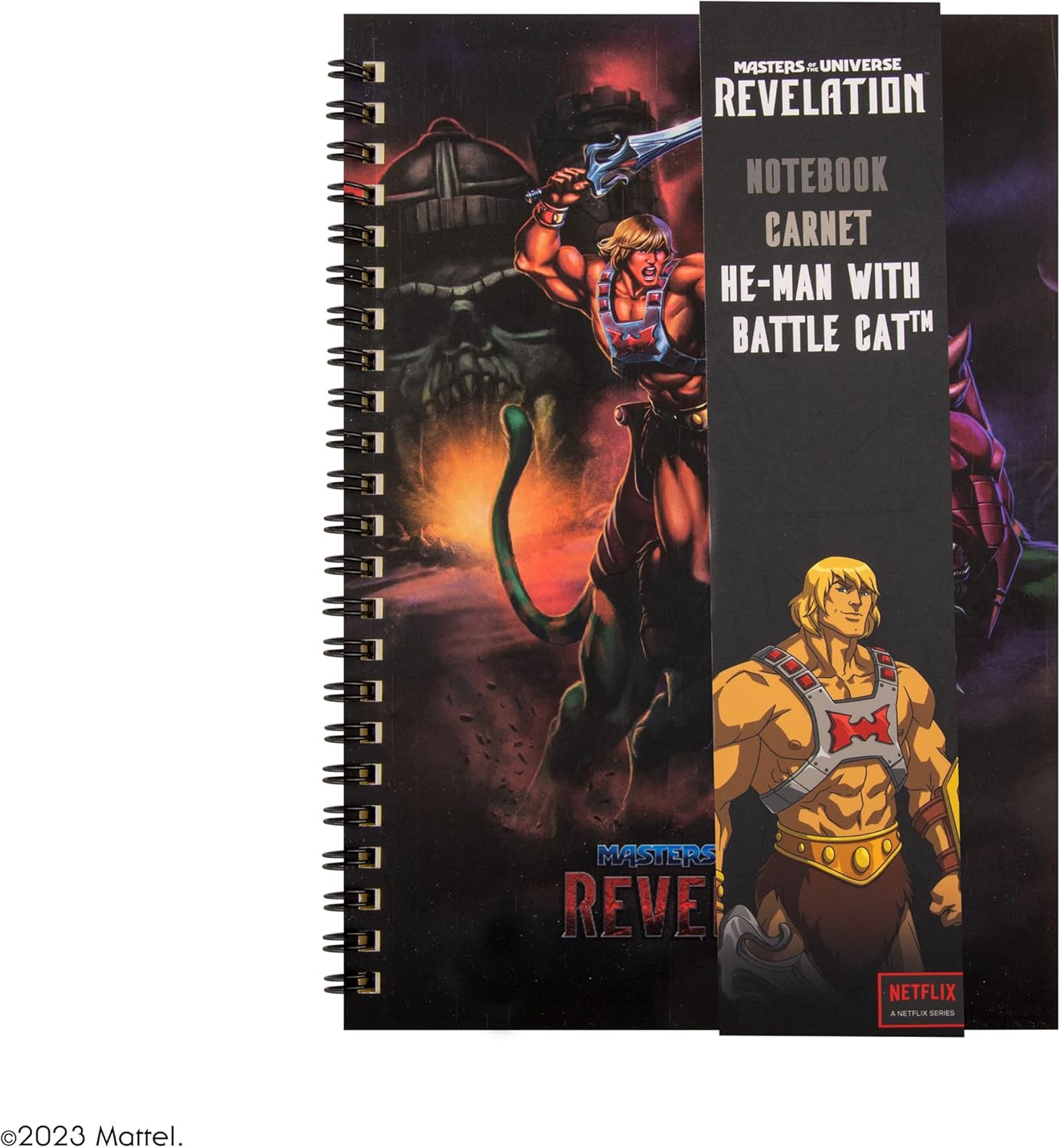 Cinereplicas MOTU - He-Man und Battle Cat Spiralnotizbuch 120p 14.5 * 21cm - Offizielle Lizenz